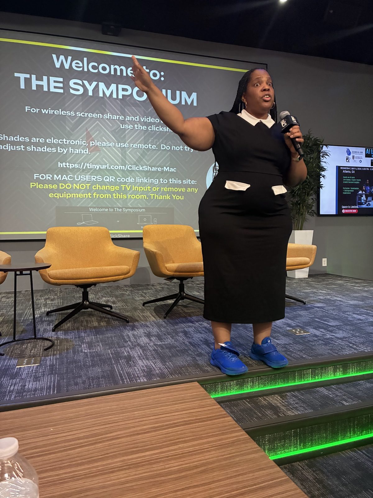 Nina Thomas speaking at the Technologists of Color AI Unlocked workshop in Atlanta, 2026